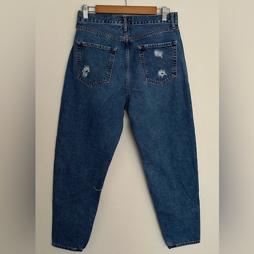 Forever 21 Women's Relaxed Blue Distressed Jeans - Picture 5 of 14